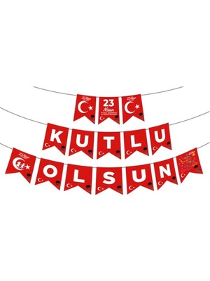 Kikajoy 23 Ni̇san Kutlu Olsun Yazi (Banner - Flama)