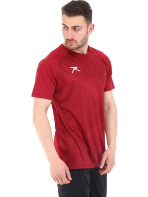 Raru Erkek Baskılı T-Shirt Justa Bordo