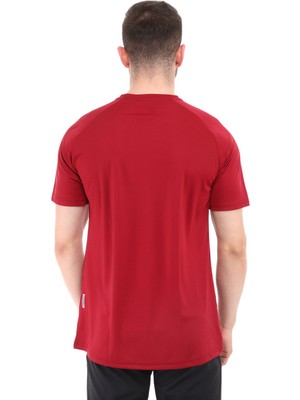 Raru Erkek Baskılı T-Shirt Justa Bordo