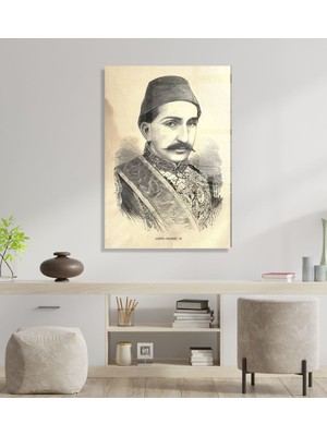 Bk Gift Sultan Iı Abdülhamid Han Tasarımlı Cam Tablo 30X45CM-1