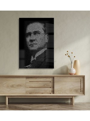 Bk Gift Atatürk Temalı Cam Tablo 30X45CM-10