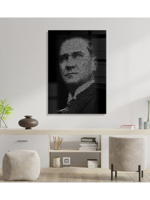 Bk Gift Atatürk Temalı Cam Tablo 30X45CM-10