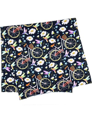 La Pescara Floral Bike Siyah Bandana BND52