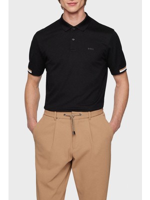 Boss Logolu Regular Fit Düğmeli % 100 Pamuk Polo T Shirt Erkek Polo 50467113 001