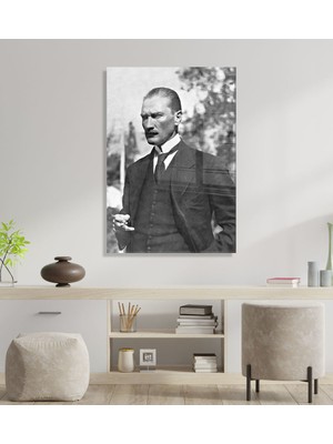 Bk Gift Atatürk Temalı Cam Tablo 30X45CM-6