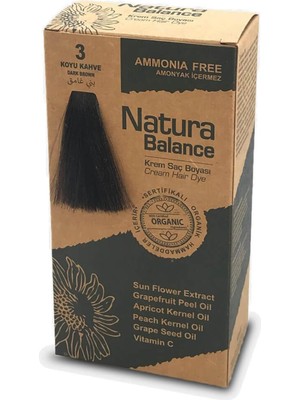 Natura Balance Kit Saç Boyası Koyu Kahve 3