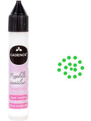 Cadence Renkli Inciler 25ML Boyutlu Boya 575 Fosforlu Yeşil
