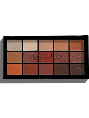 Revolution Reloaded Iconic Fever 15 Renk Göz Farı Paleti – Kahverengi Tonlarda Yoğun Pigmentli Mat ve Işıltılı Farlar, Profesyonel Makyaj İçin