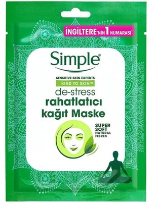 Simple De-Stress Rahatlatıcı Kağıt Maske