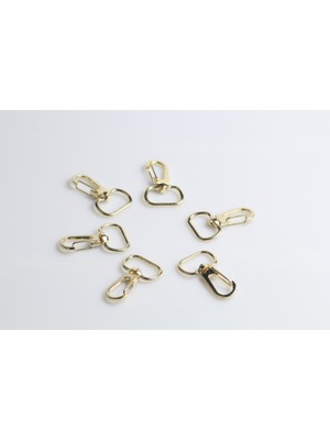 Aklar Çanta Sarı Makrome Anahtarlık Halkası 20'li