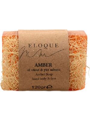 Eloque %100 Doğal Kabak Lifli Amber Sabun 120GR