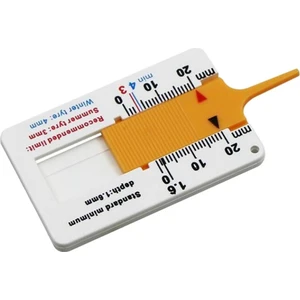 Royal Love Konik 0-20mm Plastik Derinlik Ölçü Aracı - Turuncu / Beyaz (Yurt Dışından)