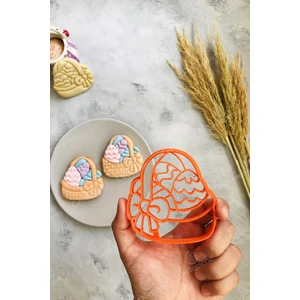 Paskalya Yumurta Sepeti Hamur Şekillendirici Turuncu