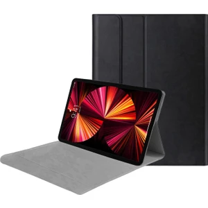 iPad Pro 11 2021 3.nesil Sleeve Serisi Standlı Deri Kılıf - Siyah