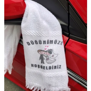 Düğün Havlusu-Araba Havlusu 12 Li Paket