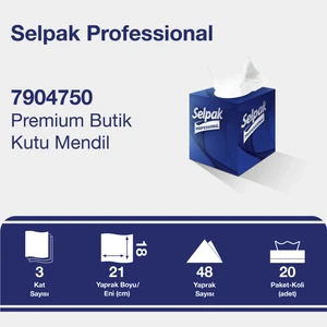 Selpak Professional Butik Kutu Mendil 48LI 20 Adet (1 Koli̇)