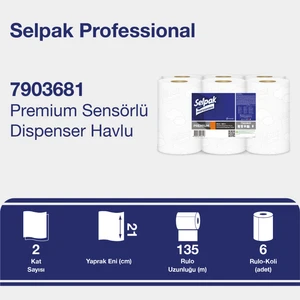 Selpak Professional Premium Sensörlü Havlu 21CM - 135M (7903681)