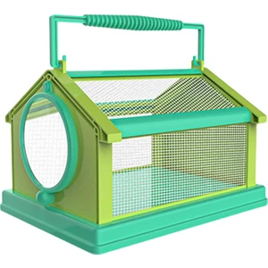 Taşıma Kolu ile Katlanır Böcek Kelebek Habitat Kafes Caterpillars Gölü Mavi (Yurt Dışından)