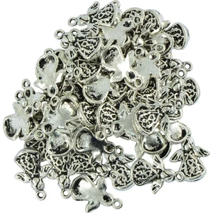 30 Adet Tibet Gümüş 3D Melek Charms Kolye Kolye Bilezik Yapılar Için (Yurt Dışından)