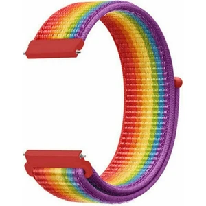 Lenovo S2 Akıllı Saat Uyumlu Spor Kumaş Desenli Cırt Cırtlı Kordon Kayış