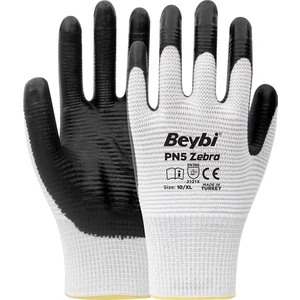 Istanbulinoks Beybi Pn5 Zebra Beyaz Nitril Eldiven- 6 Çift