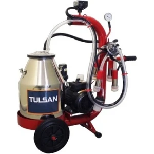 Mini Tip Tek Inek (Inek) Sağım Yağlı Pompa Aleminyum Tek Güğüm 30 L Süt Sağım Makinesi