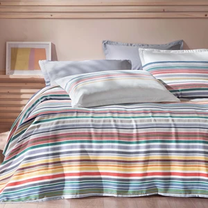 Bedding Evan Çift Kişilik Pike Takımı - Mavi