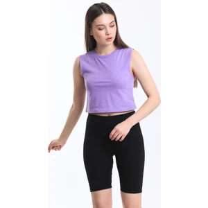 Kadın Crop Fit Basic Atlet