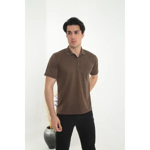 KMK Kombin Baba Yakalı Cepli Düz Model Tek Renk Tişört T-Shirt