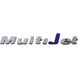 Multijet Yazısı Mavi J (Fiat Multijet Arka Bagaj)