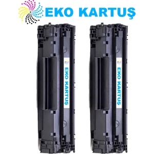 Eko Kartuş Hp 85A (CE285A)EKONOMİK  Avantajlı 2’li Paket Muadil Toner (1600 Sayfa) Hp P1102 M1132 M1212 P1120 M1217