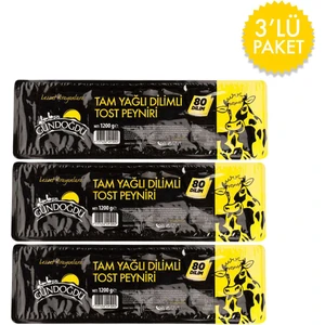 Dilimli Kaşar Peyniri 1200G 3lü