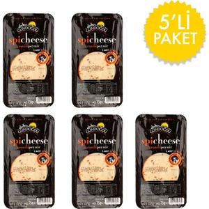Kaşar Peynir Dilimli Çeşnili 75 gr 5'li