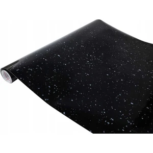 349-8297 Parlak Siyah Granit Desen Yapışkanlı Folyo (67,5cm x 1mt)
