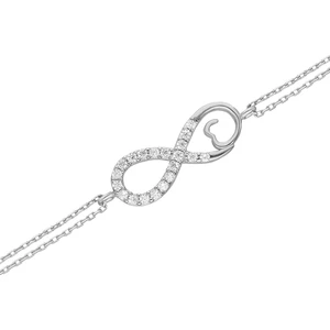 Altın Beyaz Sonsuzluk Bileklik