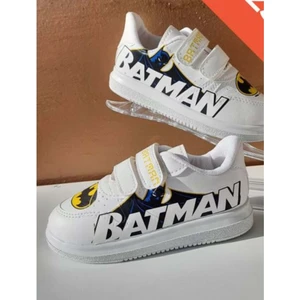 Pembe Mavi Batman Erkek Çocuk  Ayakkabı   - Amazon Kids - Beyaz - 34 - 1004--BEYAZ-34