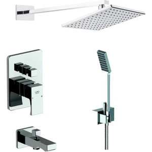 Gpd MTA105 Tam Ankastre Duş Seti Fuego Duvardan