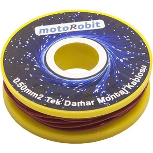 0.50 Mm2 Kırmızı Tek Damar Montaj Kablosu - 10 Metre