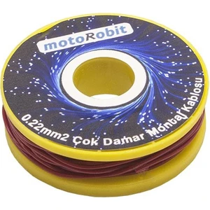 0.22 Mm2 Kırmızı Çok Damar Montaj Kablosu - 10 Metre
