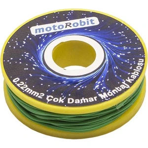 0.22 Mm2 Yeşil Çok Damar Montaj Kablosu - 10 Metre
