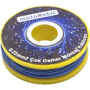 0.22 Mm2 Mavi Çok Damar Montaj Kablosu - 10 Metre