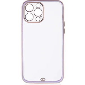 Case 4U Apple iPhone 13 Pro Kılıf Kamera Korumalı Pastel Renk Voit Clear Kapak Lila