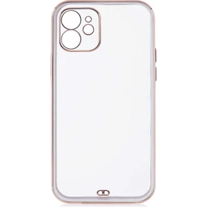 Case 4U Apple iPhone 12 Kılıf Kamera Korumalı Pastel Renk Voit Clear Kapak Beyaz