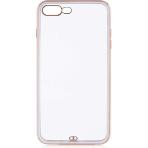 Case 4U Apple iPhone 7 / 8 Plus Kılıf Kamera Korumalı Pastel Renk Voit Clear Kapak Beyaz