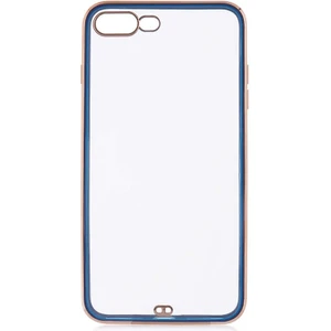 Case 4U Apple iPhone 7 / 8 Plus Kılıf Kamera Korumalı Pastel Renk Voit Clear Kapak Lacivert