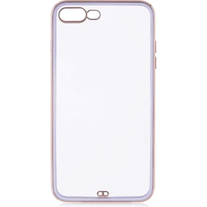 Case 4U Apple iPhone 7 / 8 Plus Kılıf Kamera Korumalı Pastel Renk Voit Clear Kapak Lila