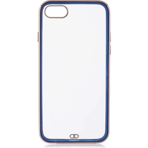 Case 4U Apple iPhone SE 2022 / SE 2020 / iPhone 7 / iPhone 8 Kılıf Kamera Korumalı Pastel Renk Voit Clear Kapak Lacivert
