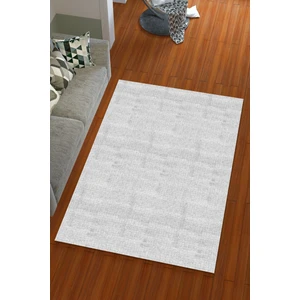 Miray Tekstil Ipek Kadife Gri Renkli Minikare Desen Lastikli Halı Örtüsü