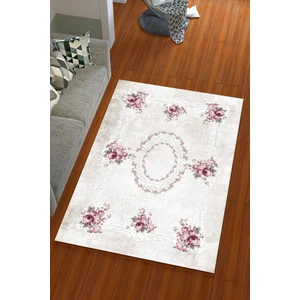 Miray Tekstil Ipek Kadife Pembe Renkli Göbekli Desen Lastikli Halı Örtüsü