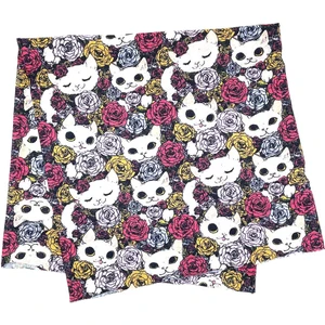 La Pescara Cat At Flower Çok Renkli Bandana BND61